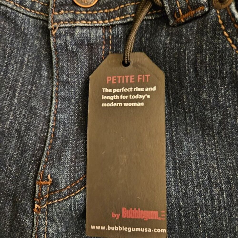 Y2K Flavour Bubblegum 10P Jeans 10S Petite Short 10 P Regular Stretch Flare NEW - Picture 2 of 9
